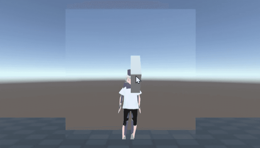 The elder avatar embodied as the player, viewed in the mirror.